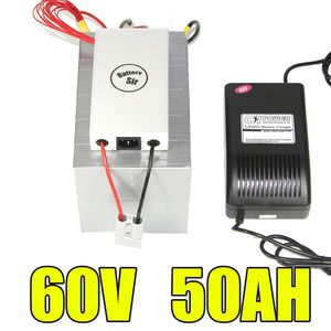60V 50AH LifePO4 battery pack with App Bluetooth BMS 10A Charger and Free EU Tax