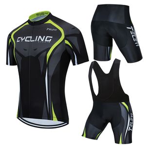 Road Bike Cycling Clothes teleyi Men Short Sleeve Jersey Set Smith Mtb Pro Team Uniform 2020 Summer Ropa Ciclismo