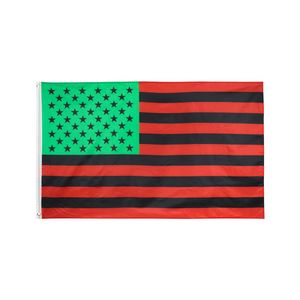 3x5 fts Afro American Flag Pan African Wholesale Factory Pris 90x150cm