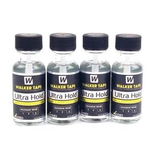Großhandel 4 Flaschen Ultra Hold Liquid Bond Haarsystem-Klebstoff zum Aufbürsten, Beruf, Spitzenperücke, Silikonkleber für Spitzenperücke/Toupet