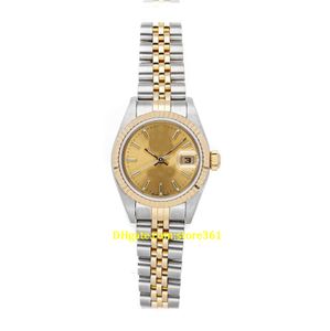 20 Style Casual Dress Mechanical Automatic 26mm Steel Gold Diamonds Ladies Jubilee Armband Watch 79173