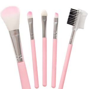 5PCS 1Set Makeup Brushes för nybörjare Verktyg Kit Eye Shadow Eyebrow Eyeliner Eyelash Lip Brush Makeup Brushes Cosmetic Kit KKA8061