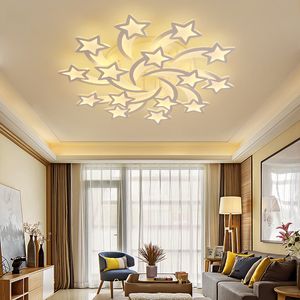 New Remote Control Acrylic LED Chandeliers For Living room Dining room Ceiling Lights Bedroom Home Ceiling Chandelier lighting Lamp Fixtures