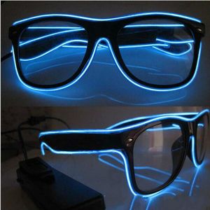 Dj Óculos Led venda por atacado-Mulheres Sunglasses Neon LED Light Up do obturador em forma fulgor de Sun Glasses Rave Costume Party DJ brilhantes dos óculos de sol