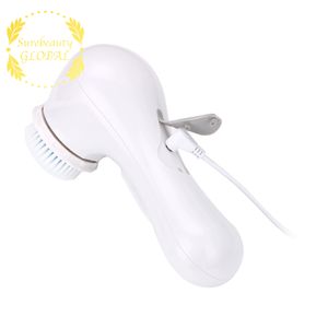 Detergente per il viso Kit di spazzole rotanti per la pulizia del viso impermeabile con 2 set di testine esfolianti Sistema completo di spa per il viso