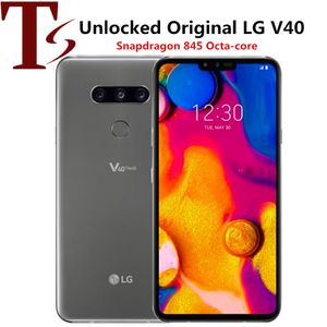 Telefones LG V40 ThinQ originais remodelados 6,4 polegadas Octa Core 6 GB RAM 64/128 GB ROM 5 câmeras Android 4G LTE desbloqueado Smart Phone 1pc