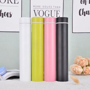 Stainless Steel Slim Vacuum Thermos Bottle Cup Mug 5 Color Insulated Drinking Water Bottle Kettle 280ML