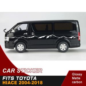 Car sticker 2 Pcs mountain car body side door stripe graphic vinyl accessories fit for toyota hiace