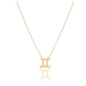 12 Horoscope sign pendant necklace Silver gold chains constell necklaces women fashion jewlery will and sandy