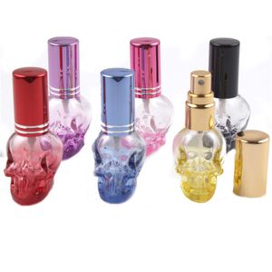 8ml 3D Skullcandy Design Perfume Bottle Mini Travel Portable Atomizador recargable para Spray Ofe Bump Case Vacío