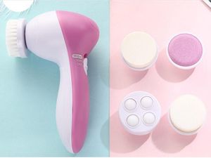 5 in 1 Electric Automatic Facial Cleanser Wash Face Cleaning Machine Skin Pore Cleaner Body Cleansing Massage Brush XB1