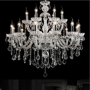 Candelabro moderno Pingente de cristal Home Chandeliers Double Layer Cristal Chandelier Maria Theresa Modern Crystal Iluminação LED