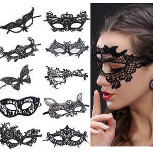 Mode Spitze Maske Party Halloween Exquisite Maskerade Halbe Gesichtsmasken Kleid Frau Dame Sexy für Weihnachten