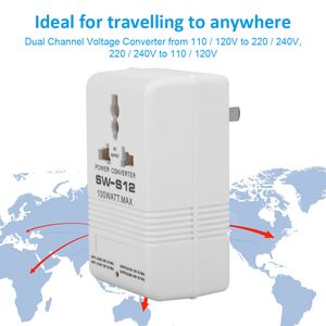 100W 110V / 120V till 220V / 240V Step-Up Down Voltage Converter Transformer Travel Dual Channel Power Converter