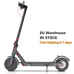 Geen belasting! EU Warehouse 7Days Levering Mini Elektrische Scooter Long Range Commute Nieuwe Design 8.5 inch Folding Electric Bike Thuis Tuin met licht