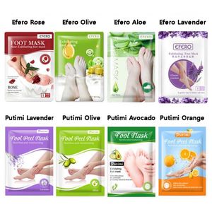 Efero Putimi Peeling Fußbehandlungsmaske Pediküre Socken Peeling Aloe Lavendel Fußmasken Entfernen abgestorbene Haut Fersen Peeling