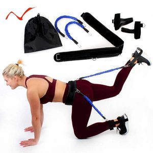 Fitness Booty Butt Band Widerstandsbänder Verstellbarer Übungsgürtel für Sprungtraining Workout Bein-Bounce-Trainer