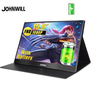 Portable Monitor 15,6 tum Touch Battery Type USB-C IPS LCD 1080p PC-speldisplay för PS4 Laptop Switch Xbox