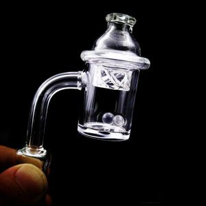 Wholesale Quartz Banger Nail other smoking accessories with Spinning Carb Cap and Terp Pearl 4mm bottom 10mm 14mm 18mm Female Male Joint For dab rig Bong