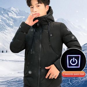6XL Heated Jacket Electric Outdoor USB Heated Coat Thermal Jacket Washable Clothing Heating Vests Winter Dropshipping
