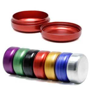 Seal Cans Metal Herbal Pot Wax Containers Jars Herb Storage Box 55MM(D)*23MM(H) 7 Colors Available HHC1993