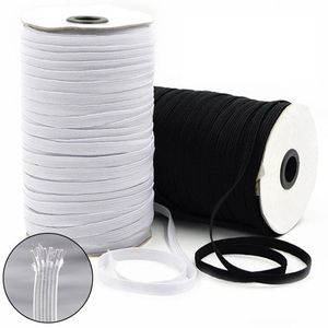 200 Yards 3/5mm Woven Flat Knitted Elastic Craft Sewing Elastic Cord Elastic Band Sewing Stretch Rope For DIY Sewing