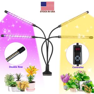 LED Growth Light,85W Four Head Timing,9 Dimmable Levels, Plant Grow Light for Indoor Plant with Full Spectrum, Timer