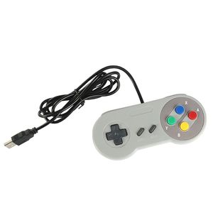 USB-kontakt Wired Handle Game Controllers Joysticks Gamepads Spel Player Tillbehör till Snes Handheld Retro Gaming Box Consoles