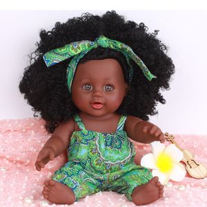 Wholesale trendy kids toys resale online - Trendy Black Girl Dolls African American Play Dolls Lifelike inch Baby Christmas Gift Play Good For Kids New Toys