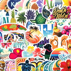 3Sets 150PCS Hawaiian Tropical Beach Summer Stickers Computer Helmet Skateboard Stickers