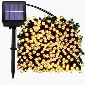 LED Solar Strings Lights, 40ft 100 LED 8 Läge Solar Julljus Vattentät Starry Fairy Lighting för inomhus / utomhus kommersiell inredning Ambiance
