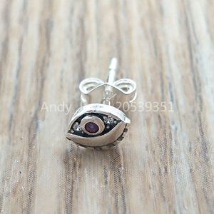 Andy Jewel 925 Sterling Silber Perlen My Eye Einzel-Ohrstecker-Charms, passend für europäische Pandora-Schmuckarmbänder und Halsketten 298554C01