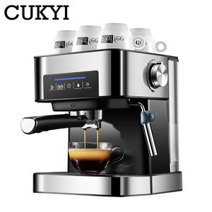 エスプレッソコーヒーマシン20バー高圧蒸気半自動コーヒーメーカーミルクバブルコーヒーメーカーEU