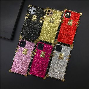 Lüks Starlight Glitter Kapak Shinning Kare Kılıf IPhone 12 Pro MAX 11 PROMAX X XR XS MAX 7 8 Artı Toptan Kılıf iPhone 12