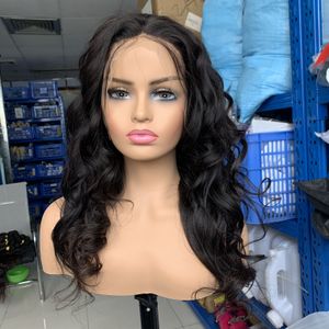 Loose wave lace front wig high quality virgin human hair wigs popular style lace front Brazilian hair wig for women