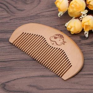 Wood Comb Custom Your LOGO Beard Customized Handmade Hairbrush Combs Laser Engraved Wooden Hair for Men Grooming Pocket Super Narrow Thick Madeira Lice Pet Tool