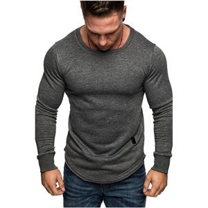 T-shirt da uomo Camicie da uomo manica lunga primavera estate Slim Top da uomo Casual Bodybuilding Personalità Top