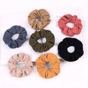 أصحاب 2020Scrunchies رباطات كودري حفرة قطاع النساء Hairband مطاطا رئيس فرقة بنات ذيل الشتاء أغطية الرأس Scrunchy اكسسوارات