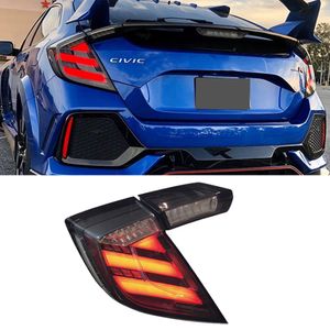 ホンダシビックタイプr 10thハッチバック2016 2017 2018 2018 2019 2020 2020 2021 LED Tail Light Assembly DRL Turn Signal Brake Reverse