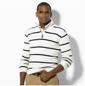 uomo piccolo mezza cerniera maglione di cotone jersey cavallo Jumper hombre pull homme hiver pullover da uomo Maglioni lavorati a maglia