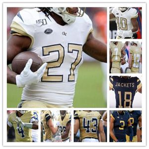 Özel Erkek Kolej Futbolu Georgia Tech Jersey Jeff Sims Jalen Camp Marquez Ezzard Dontae Smith Zamari Walton Avery Showell Mason 4XL