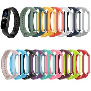 For Xiaomi Mi Band 5 6 Strap Silicone Wristband Replacement soft TPU Strap Bracelet miband 5 NFC Wrist Strap 100pcs/lot