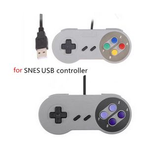 USB-kontakt Wired Handle Controllers Joysticks Gamepads Spel Player Tillbehör till Snes Handheld Retro Spel Box Konsoler