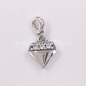 Andy Jewel 925 Sterling Silver Beads My Bright Diamond Dangle Charm Charms Fits European Pandora Style Jewelry Bracelets & Necklace 798368CZ