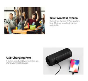 FreeShipping Оригинал НОВЫЙ Tronsmart Element T6 Plus 40W TWS SD TF портативный Bluetooth Speaker IPX6 водонепроницаемый портативный открытый двойной Одиннадцать