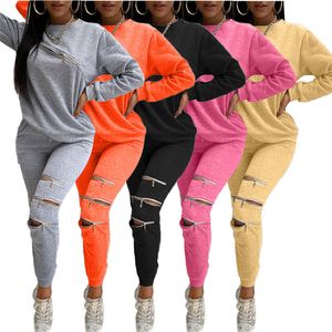 Outono inverno mulheres designer 2 peças conjuntos roupas jogger terno manga longa com zíper hoodies calças casuais fatos de treino preto 3869