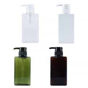 100ML Shampoo Refillable Bottle Square Plastic Hand Sanitizer Bottle Reuse Travel Empty Cosmetic Pump Liquid Alcohol Spray Can
