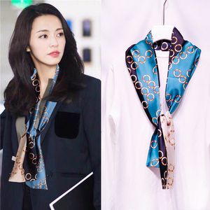 luxury- Новый 40-цветной шелковый шарф, шарф имитация, персонализированные шелковый шарф, подходит для весны, осени, зимы, японские и корейские стили