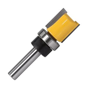 8mm Şey Şablon Trim Menteşe Mortisas Louter Bit 45# Çelik Düz Uç Değirmen Döşeme Tenon Kesici Forwoodworking 1pcs2501