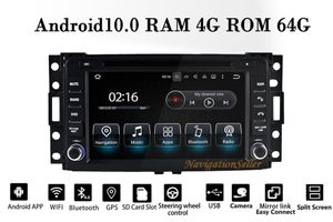 Android10 Octa Core DDR3 4G Storage 64G Bil DVD-spelare för Hummer H3 2006-2009 Navigering Multimedia System Bluetooth Car Stereo Radio Audio